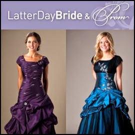 Modern conservative prom dress