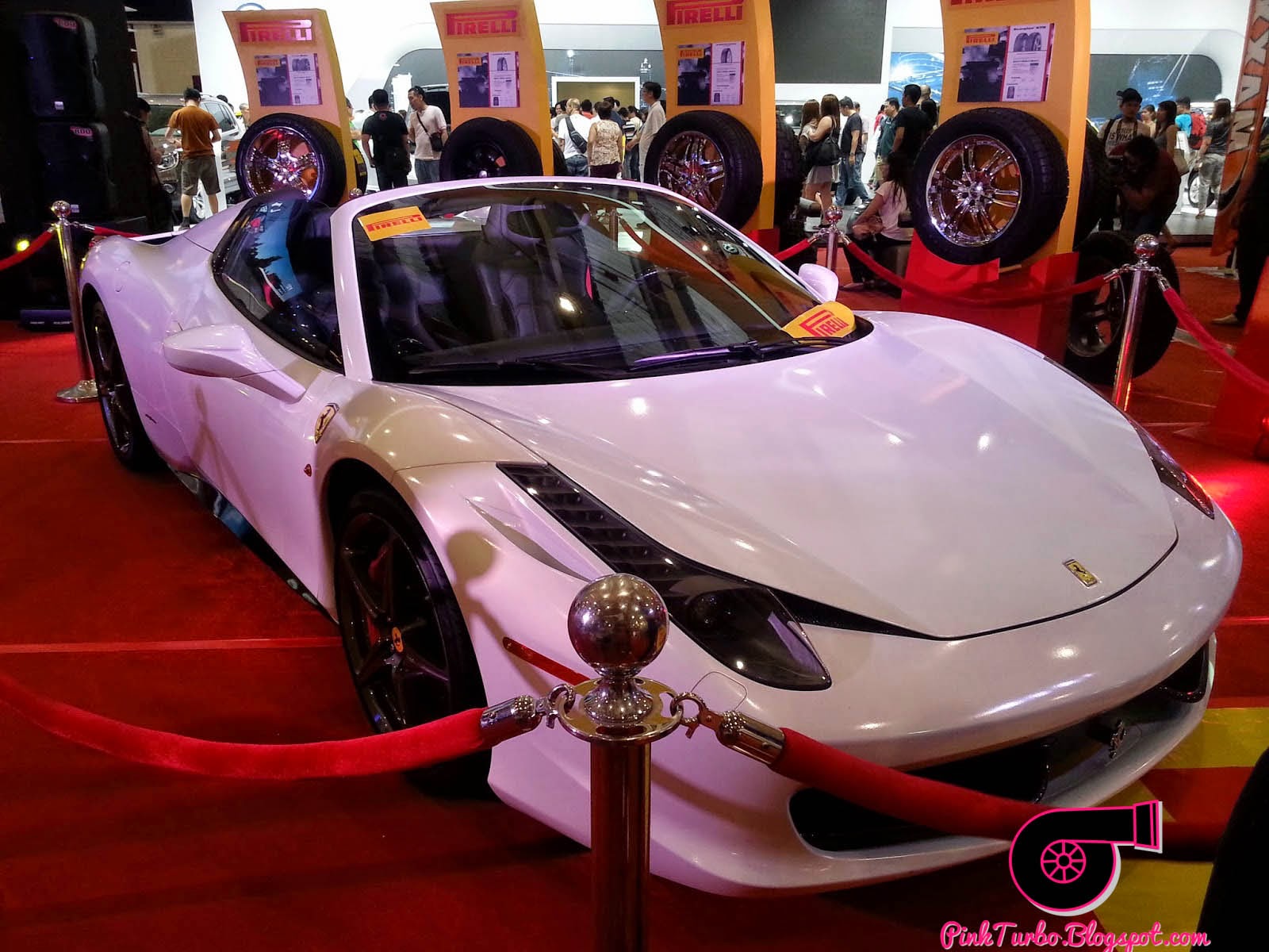 white ferarri