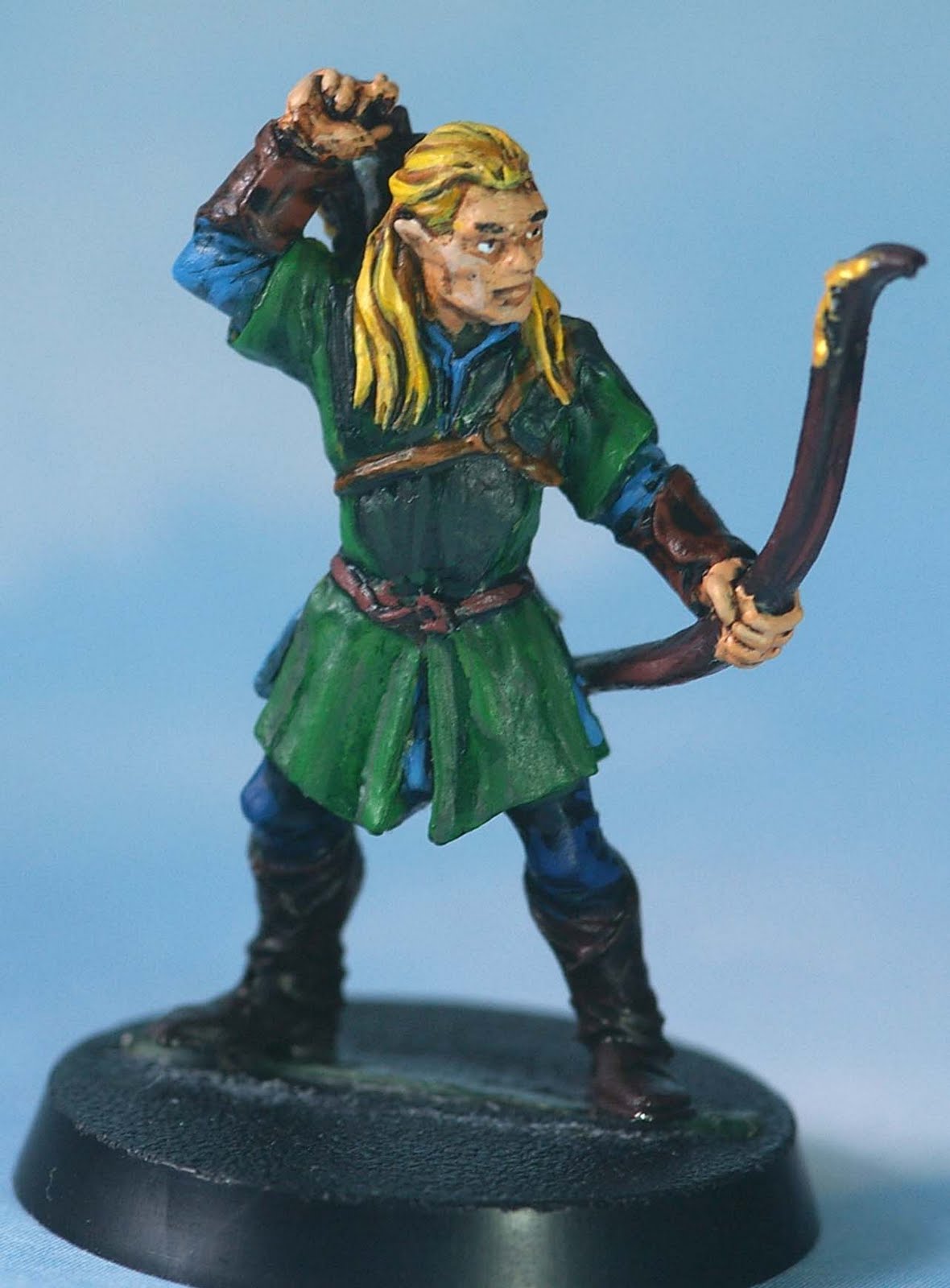 Painted Figures Older Citadel and GW Miniatures Painting Legolas Part 3