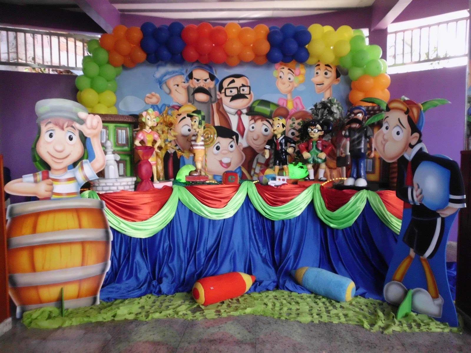 Festas Toni Decoração de Festa Infantil Chaves 7 Tampos Festas Toni Decoração de Festa Infantil Chaves 7 Tampos