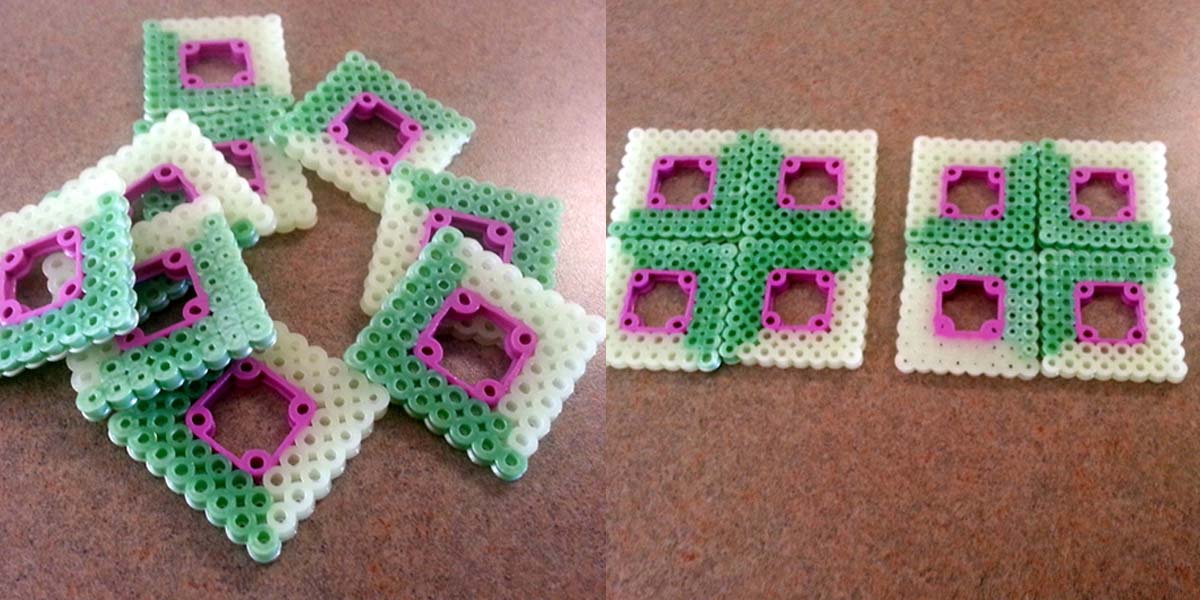 The Puzzle Den DIY Perler Bead Quilt Squares