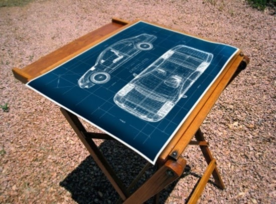 Create a Realistic Blueprint Image from a 3D Object Create a Realistic Blueprint Image from a 3D Object