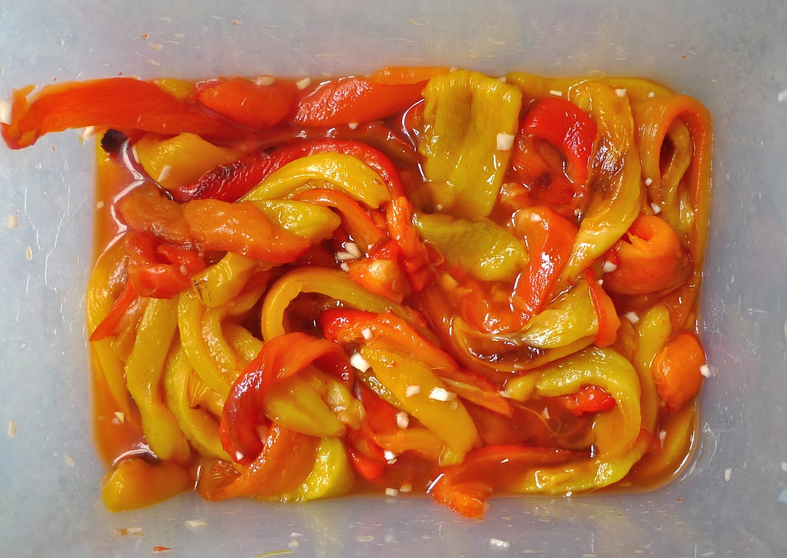 siriously delicious Roasted Peppers with Capers and Mozzarella
