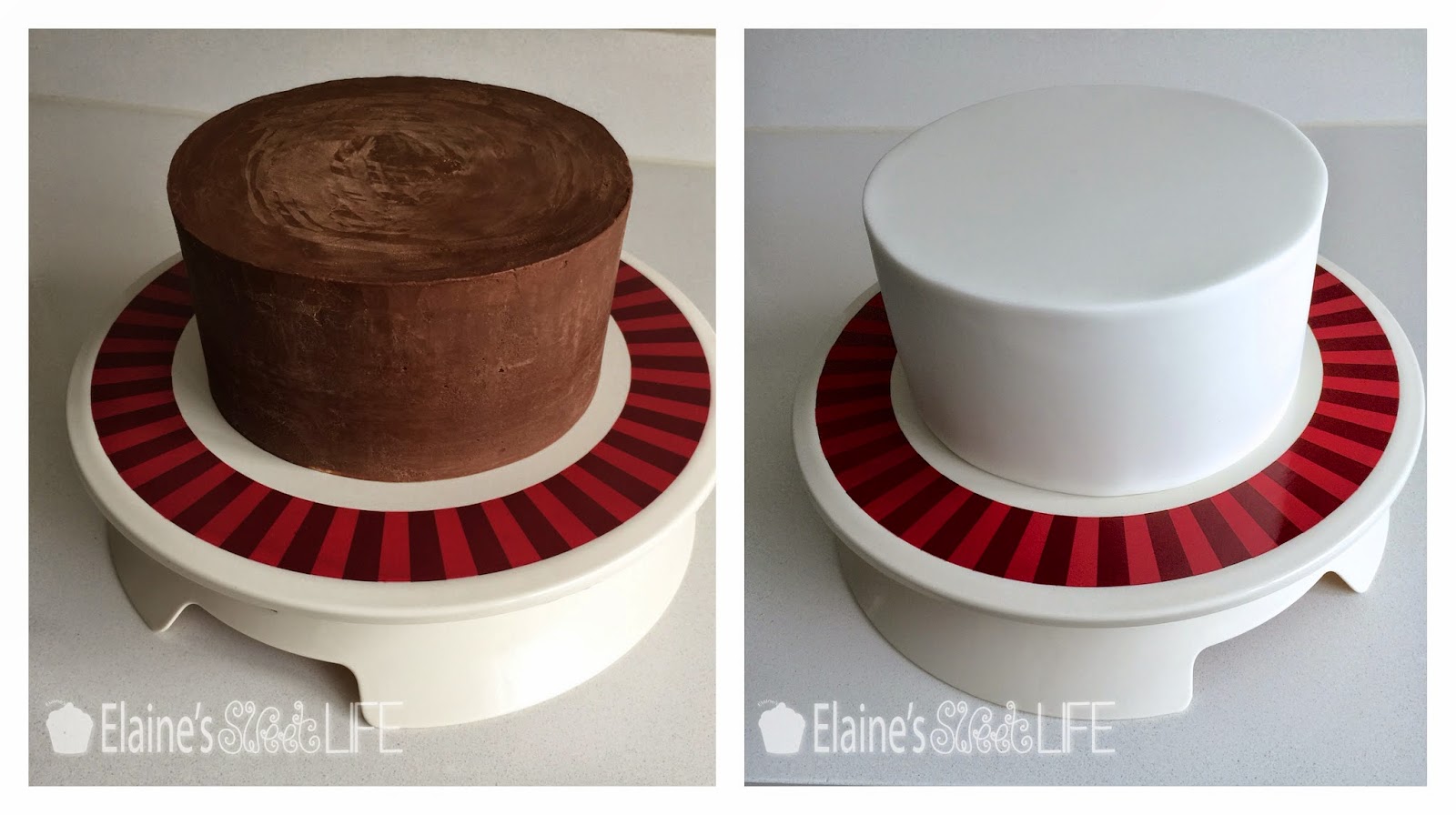 ganache icing under fondant