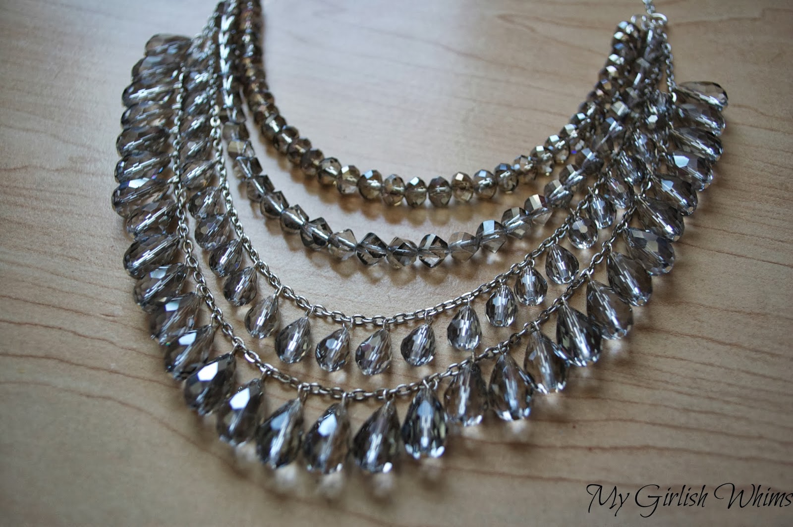 DIY Silver Sparkle Necklace My Girlish Whims