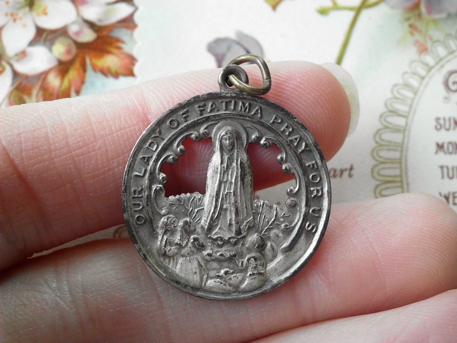 Vintage Religious Medals Vintage Religious Virgin Mary Our Lady of