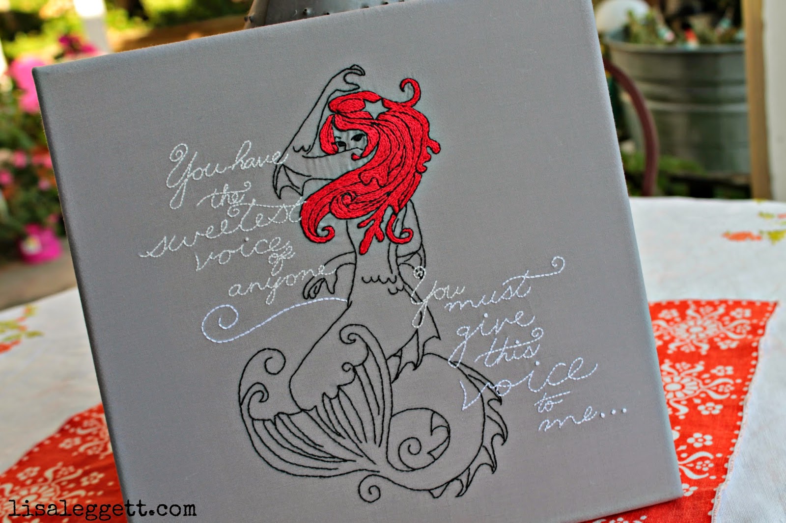 Dark Fairytales Mermaid stitched by Lisa Leggett Dark Fairytales Mermaid stitched by Lisa Leggett