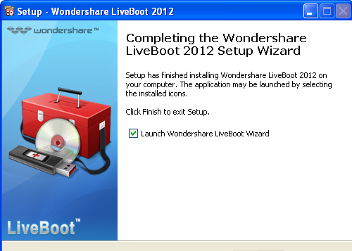 Wondershare LiveBoot 2012 Version 7 [Disco de Emergencia para Recuperar su Sistema Operativo]
