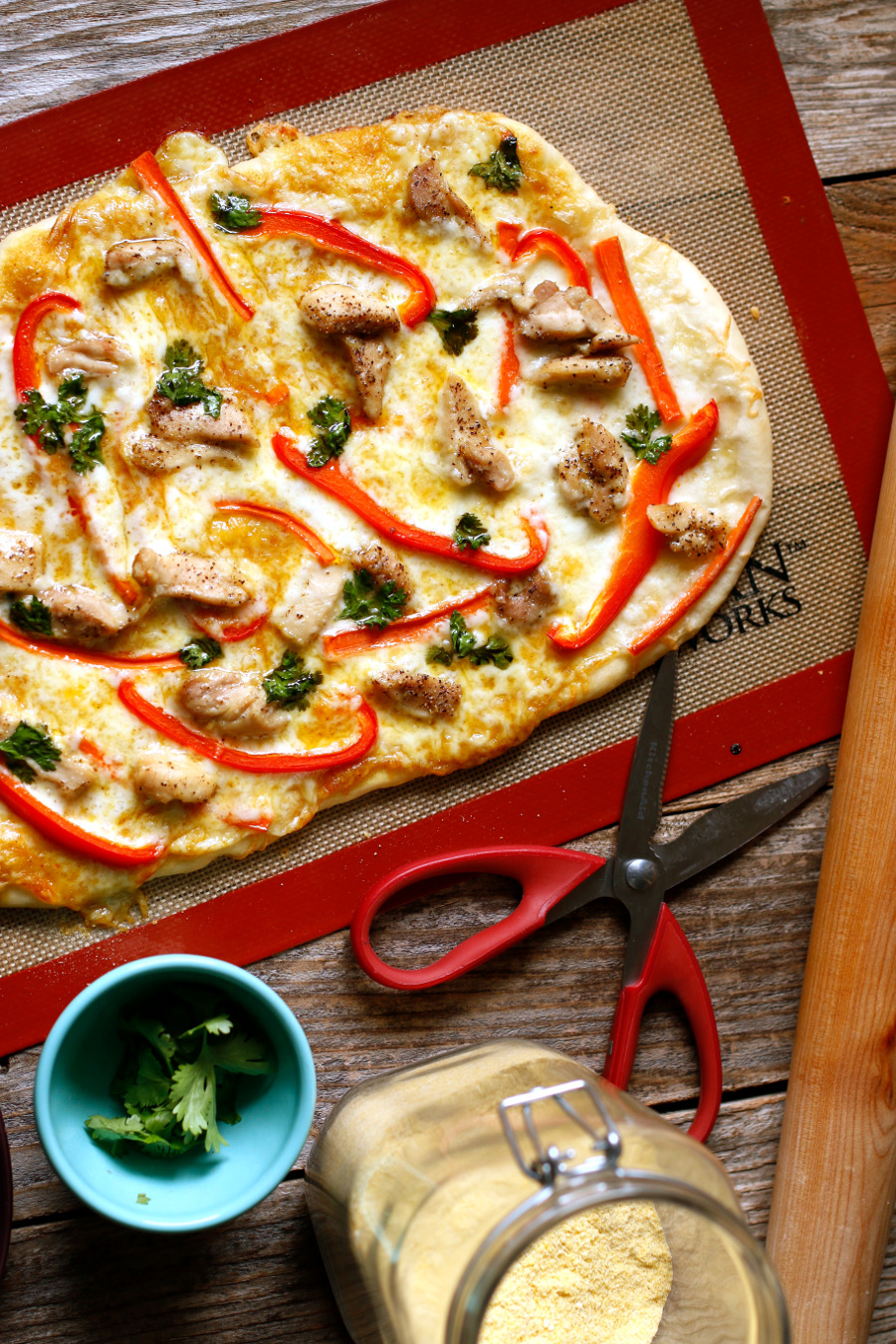 Thai Chicken Pizza With Amazing Peanut Sauce Measure & Whisk Real food cooking with a dash of