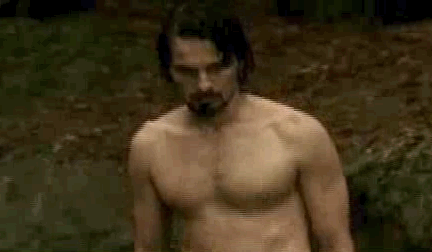 my new plaid pants: Good Morning, Gratuitous Olivier Martinez
