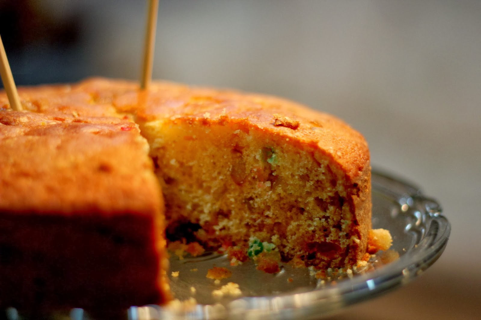 Indian Wok Tutti frutti fruit cake