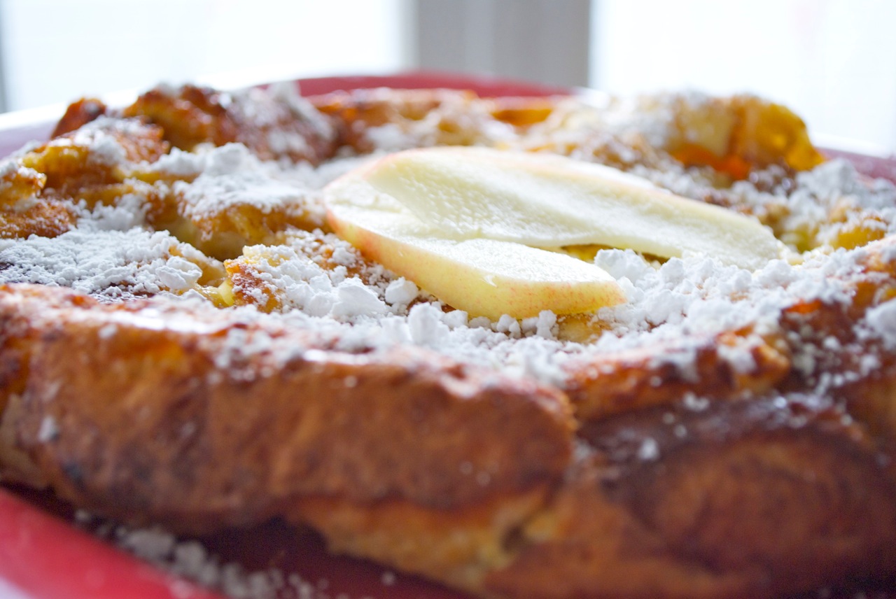 The Double Dipped Life Puffy Oven Apple Pancake