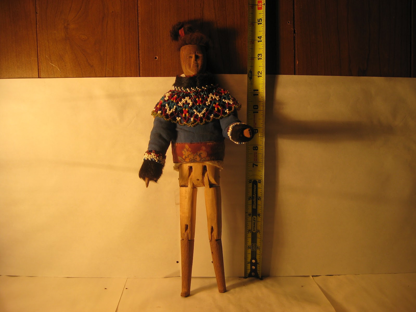 Inuit Arts and Crafts Inuit Doll in Traditonal Tribal Costume