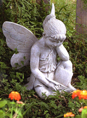 slave girl sculpture , lady in garden , fairy sculpture