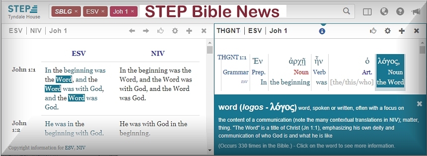 STEP Bible News