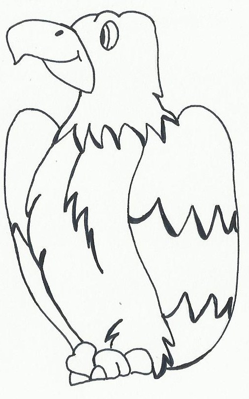 Dibujo de un aguila facil - Imagui
