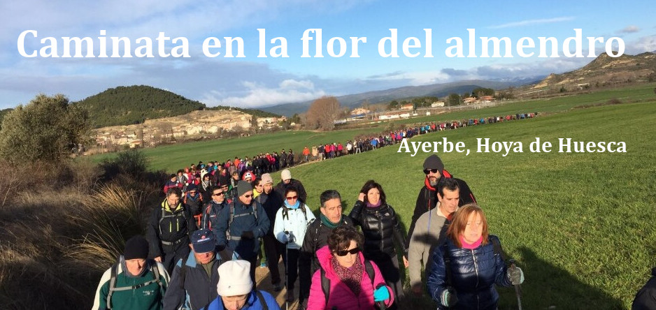 Caminata en la flor del almendro