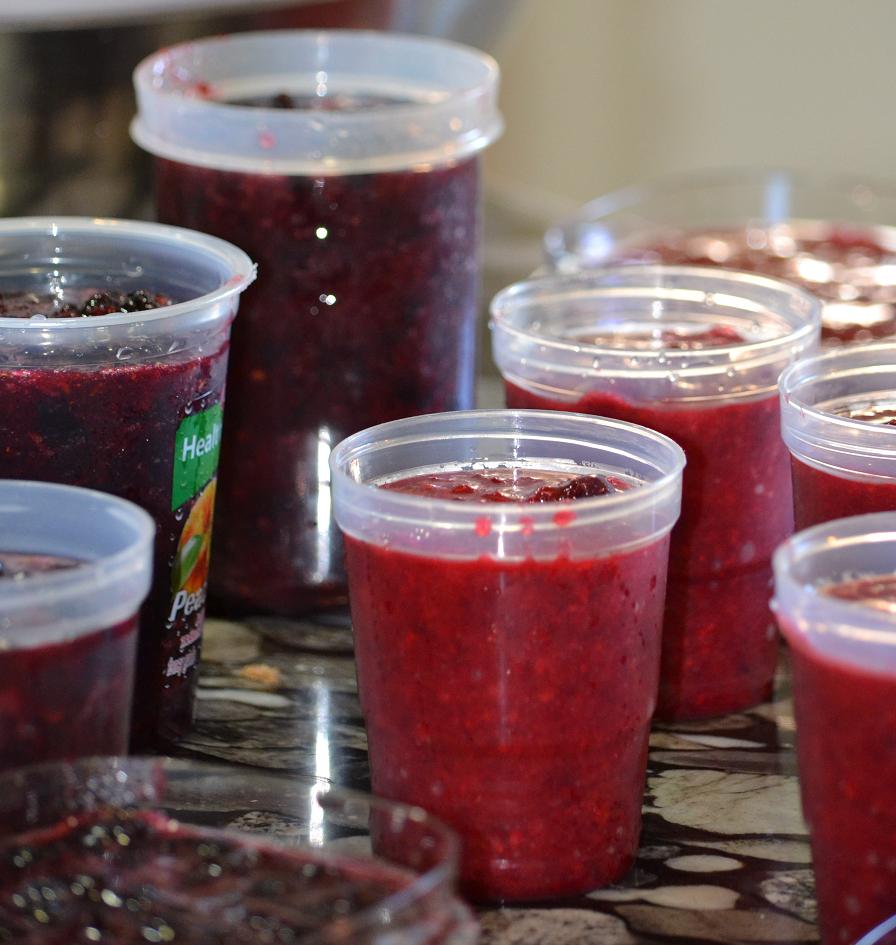 Eat These Words Saskatoon and Raspberry Freezer Jam
