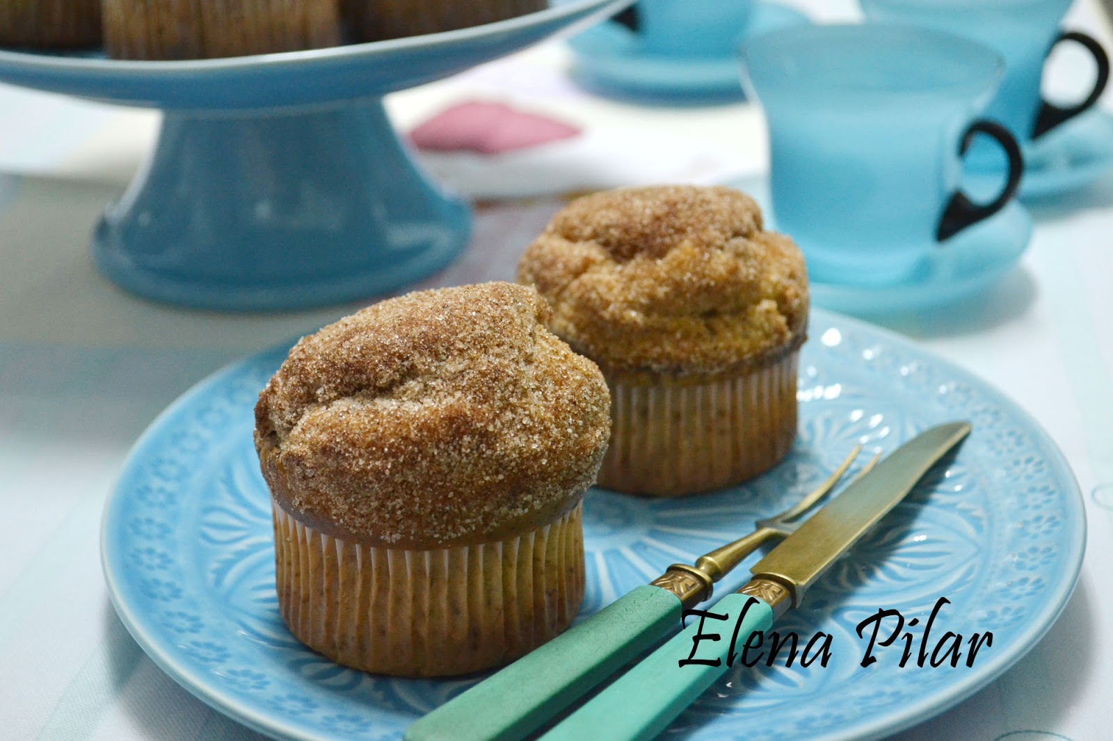 Mi Recetario por Elena Pilar Muffins de plátano, mantequilla de