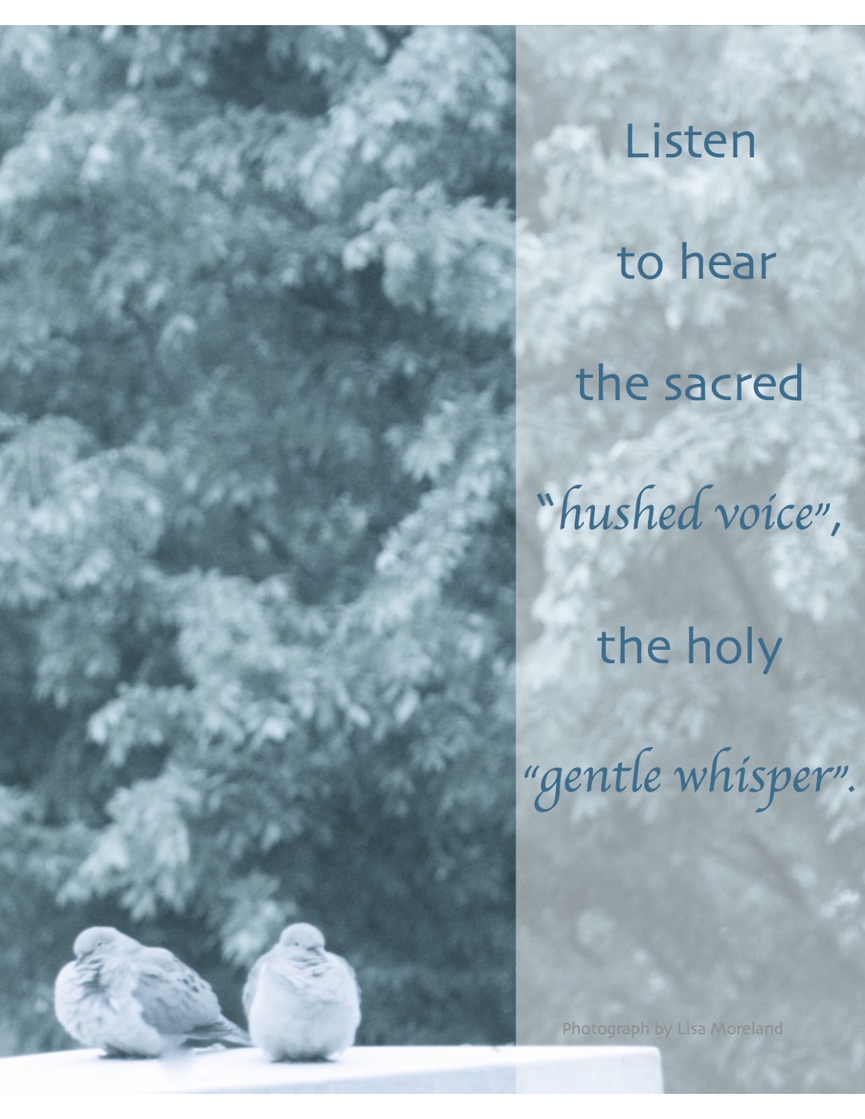 Beside Still Waters The Hushed Voice, The Gentle Whisper