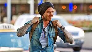 David Beckham asiste a la colección de ropa de hombre Louis