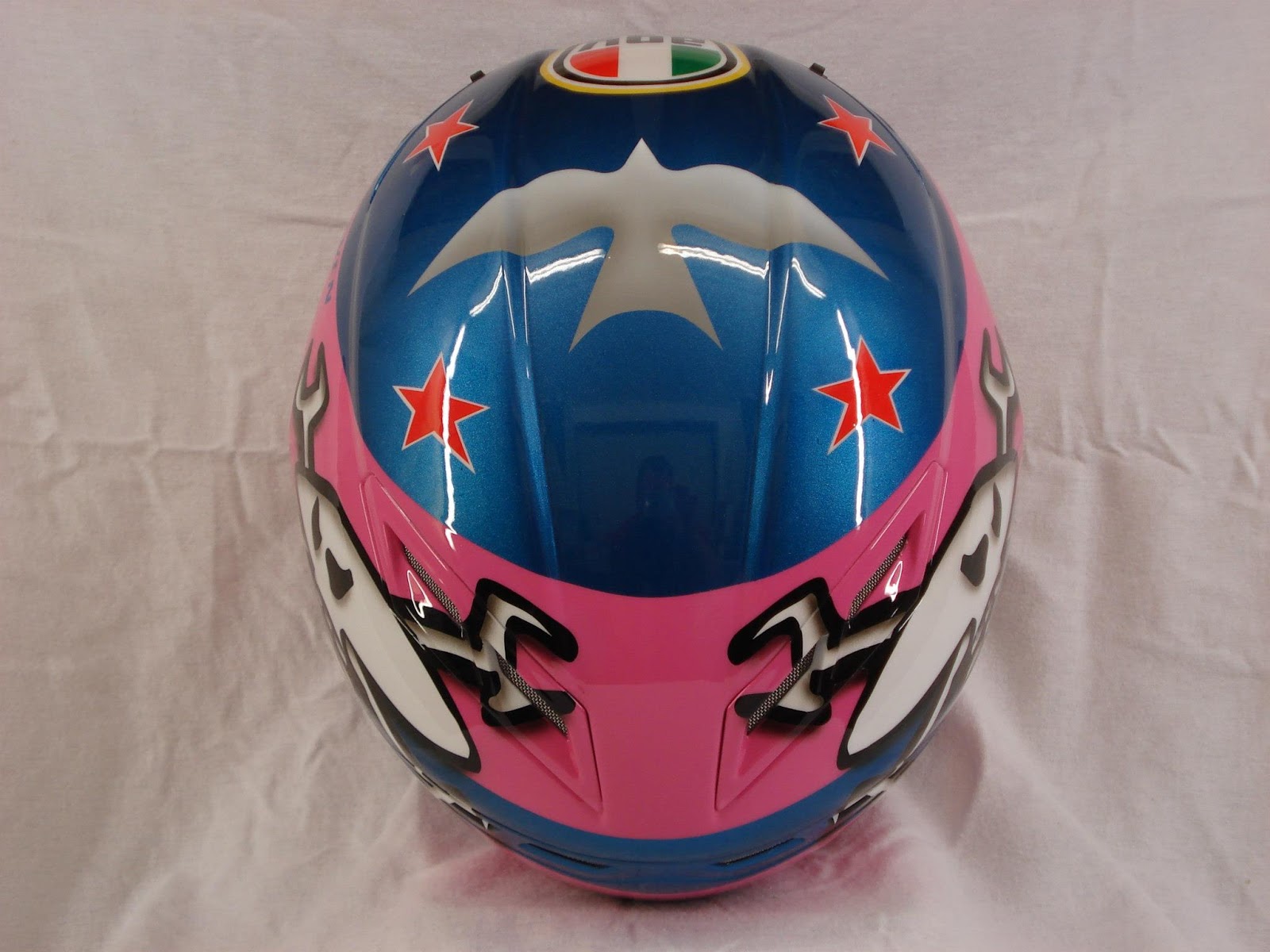 Racing Helmets Garage Agv GPTech G.Martin "pink" 2012 by 3six2seven