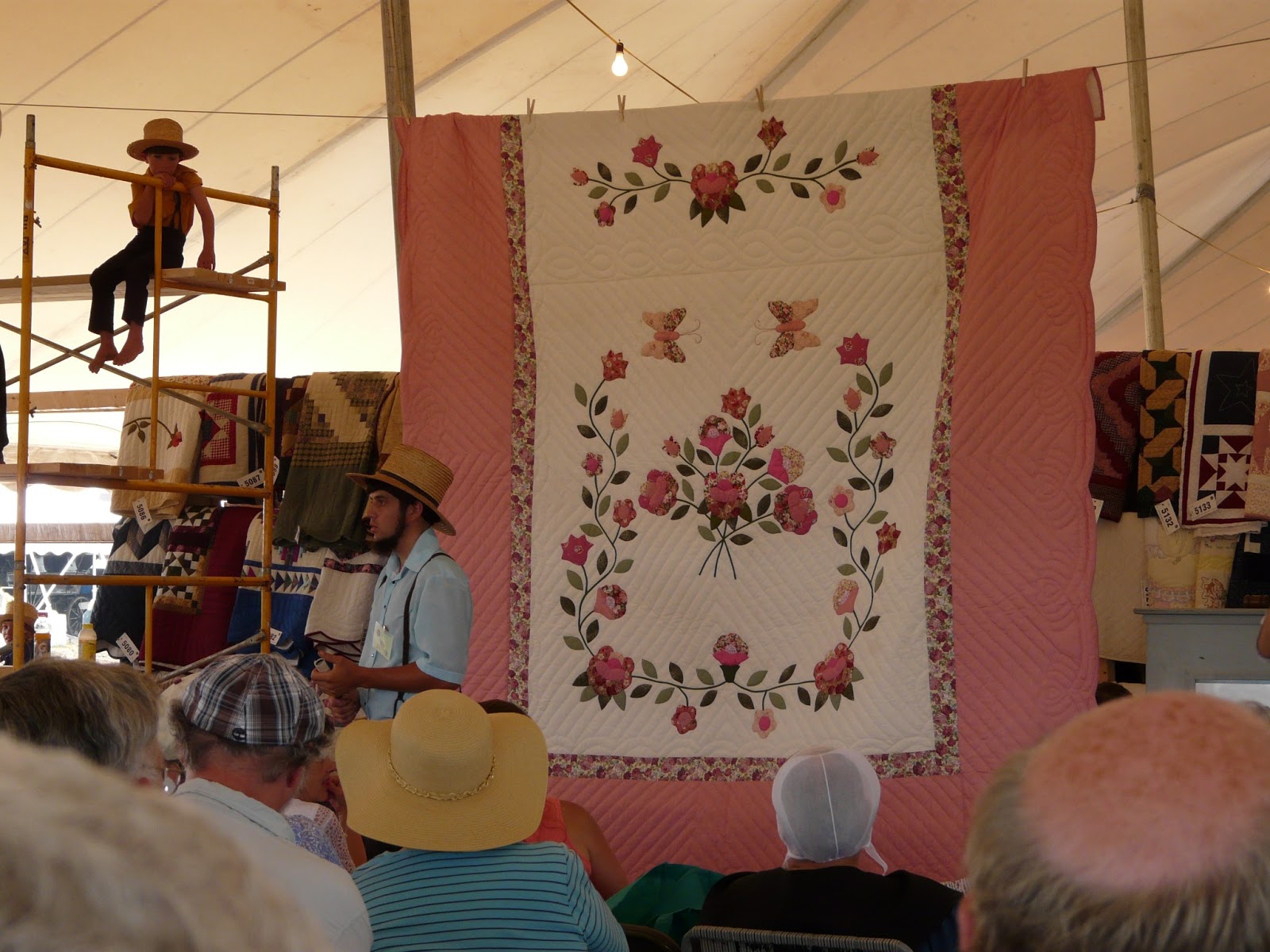 My Fascination With The Amish Culture At the Amish quilt auction in