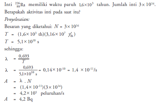 Contoh Soal Fisika Inti Beserta Pembahasannya