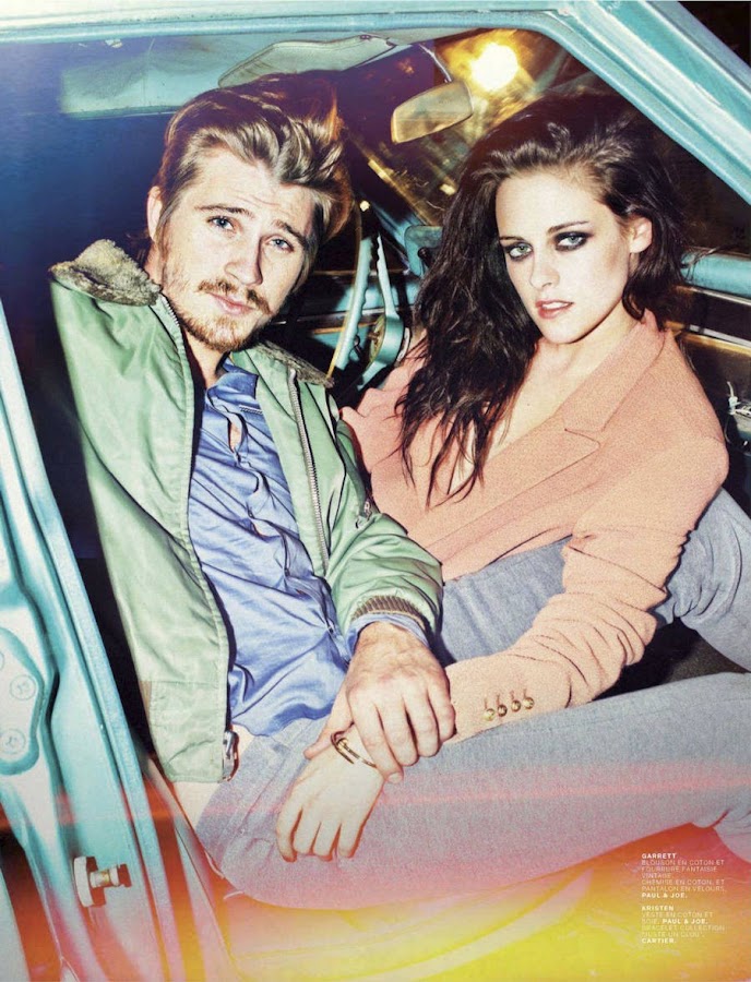 photo of Kristen Stewart and Garrett Hedlund from Jalouse Magazin