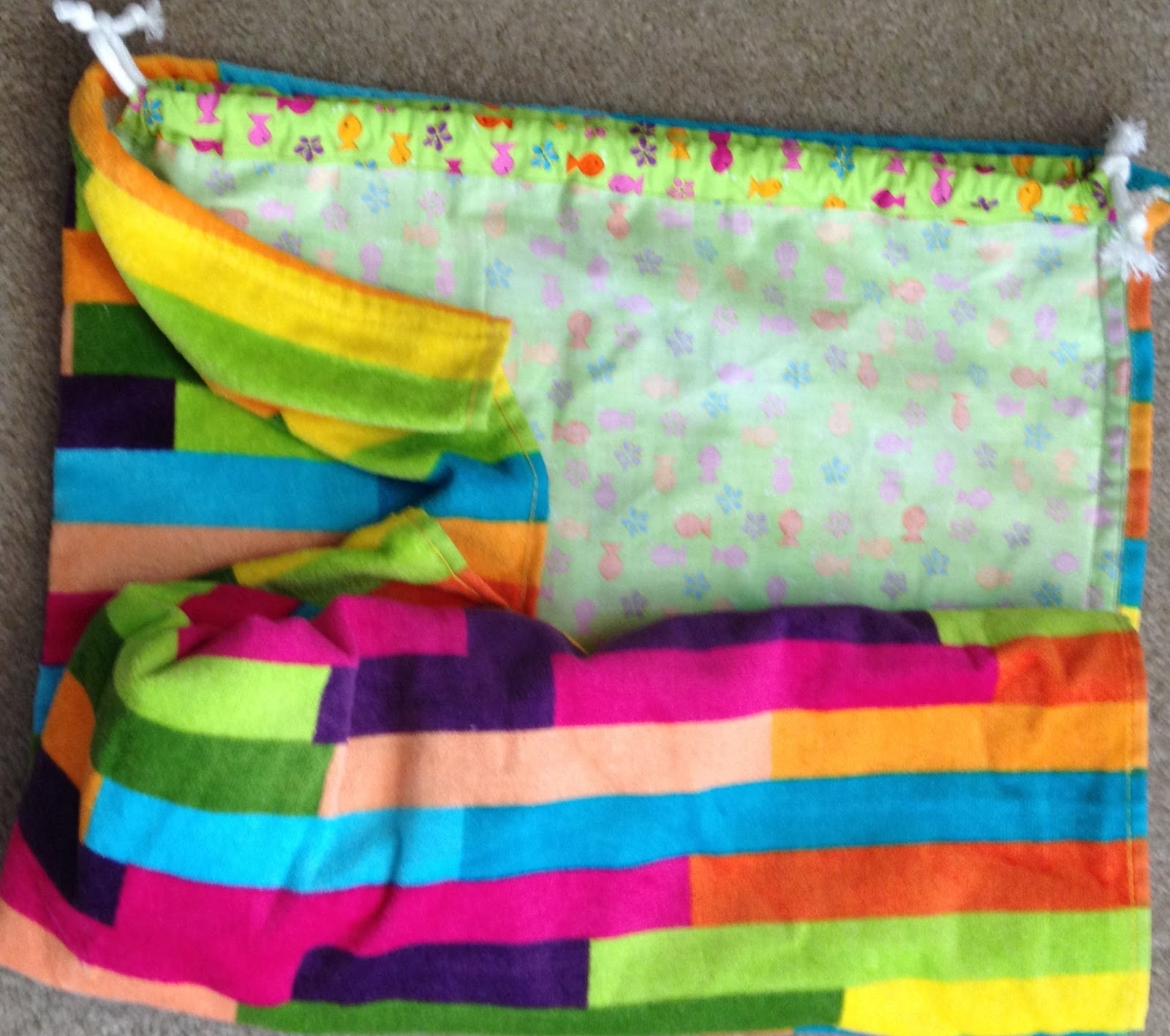 PAT QUILTZ TOO Beach Towel Tote