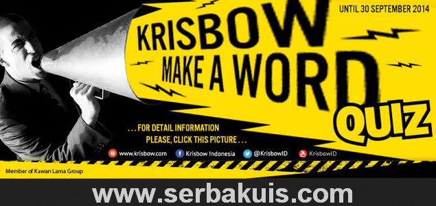 Kuis Krisbow Make a Word Berhadiah Utama Wet and Dry Vacuum Cleaner 15L