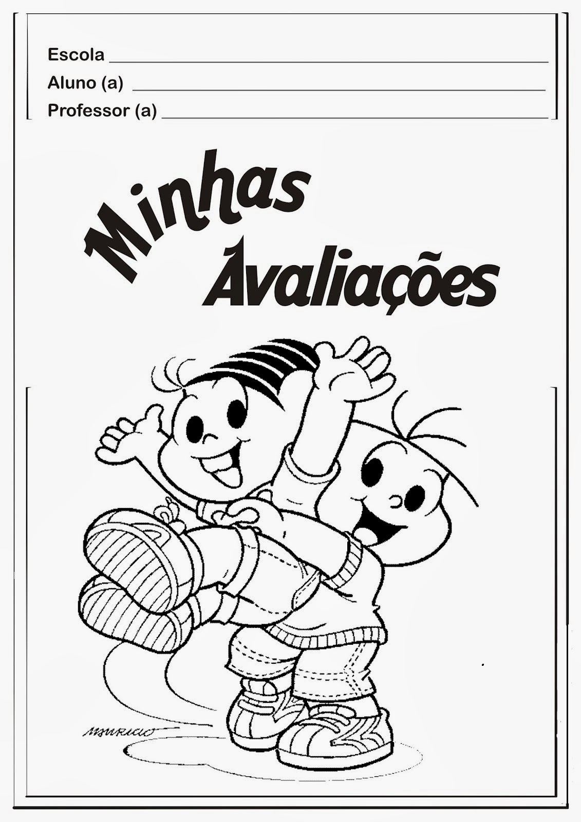 CLUBE DA COR ATIVIDADES ESCOLARES : 40 CAPAS DE PROVAS PARA COLORIR 31-40