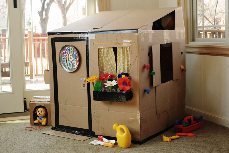 cardboard playhouse instructions