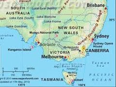 Map of Southern Australia