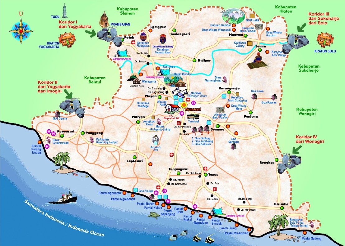AMAZING INDONESIA Jogjakarta map