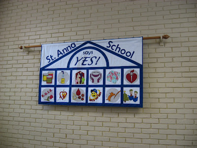 School Charity Banner ~ On Display!