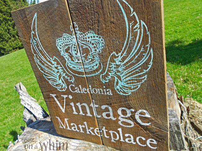 New Signs for Caledonia Vintage Marketplace | Denise on a Whim