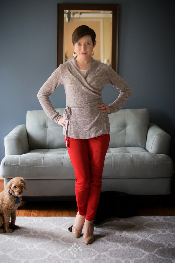 the Jocole blog {tutorial} Crossover Wrap Sweater