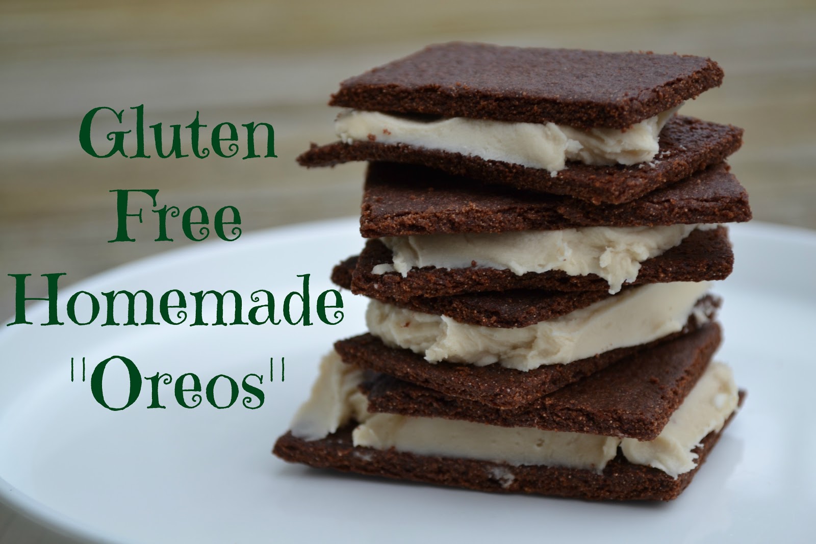 Gluten Free Homemade "Oreos" (egg free, dairy free, nut free, corn free