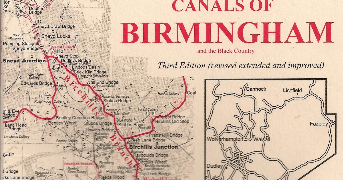 Captain Ahab's Watery Tales: Canals of Birmingham - Map