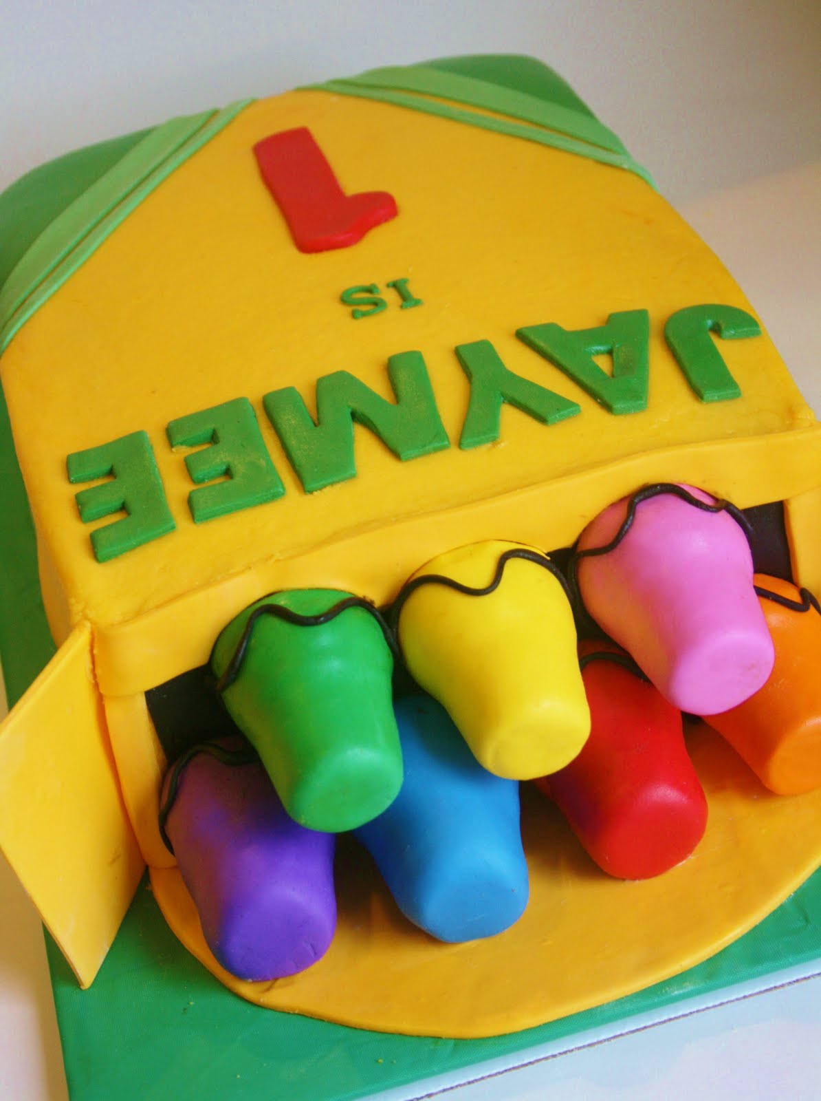 Crayon Birthday Cake