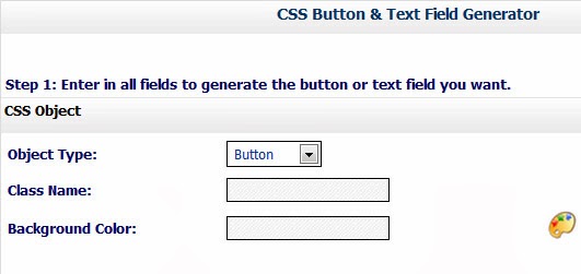CSS Button & Text Field Generator CSS Button & Text Field Generator
