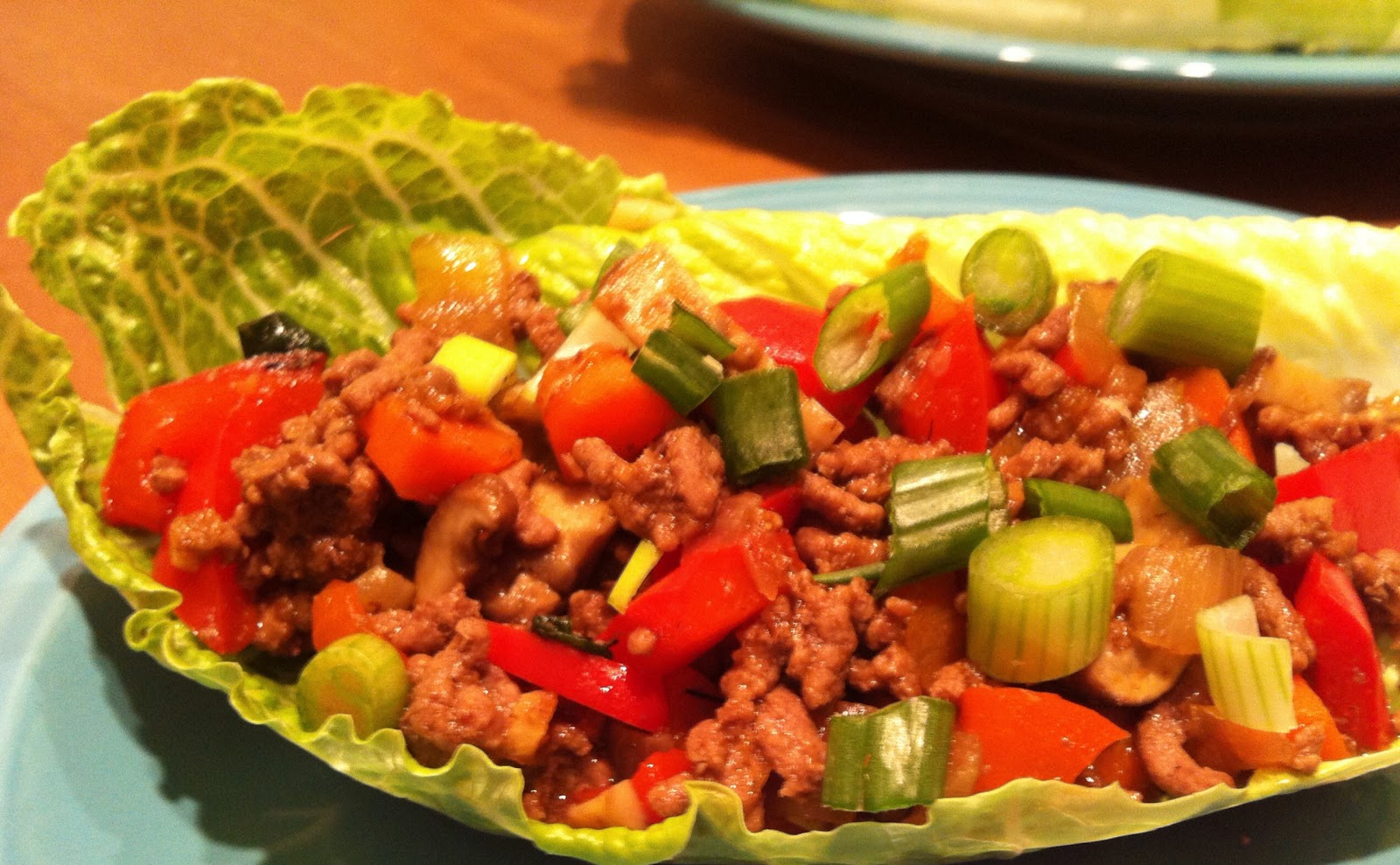 Simply Flawless Food Spicy Chinese Beef and Mushroom Lettuce Wraps