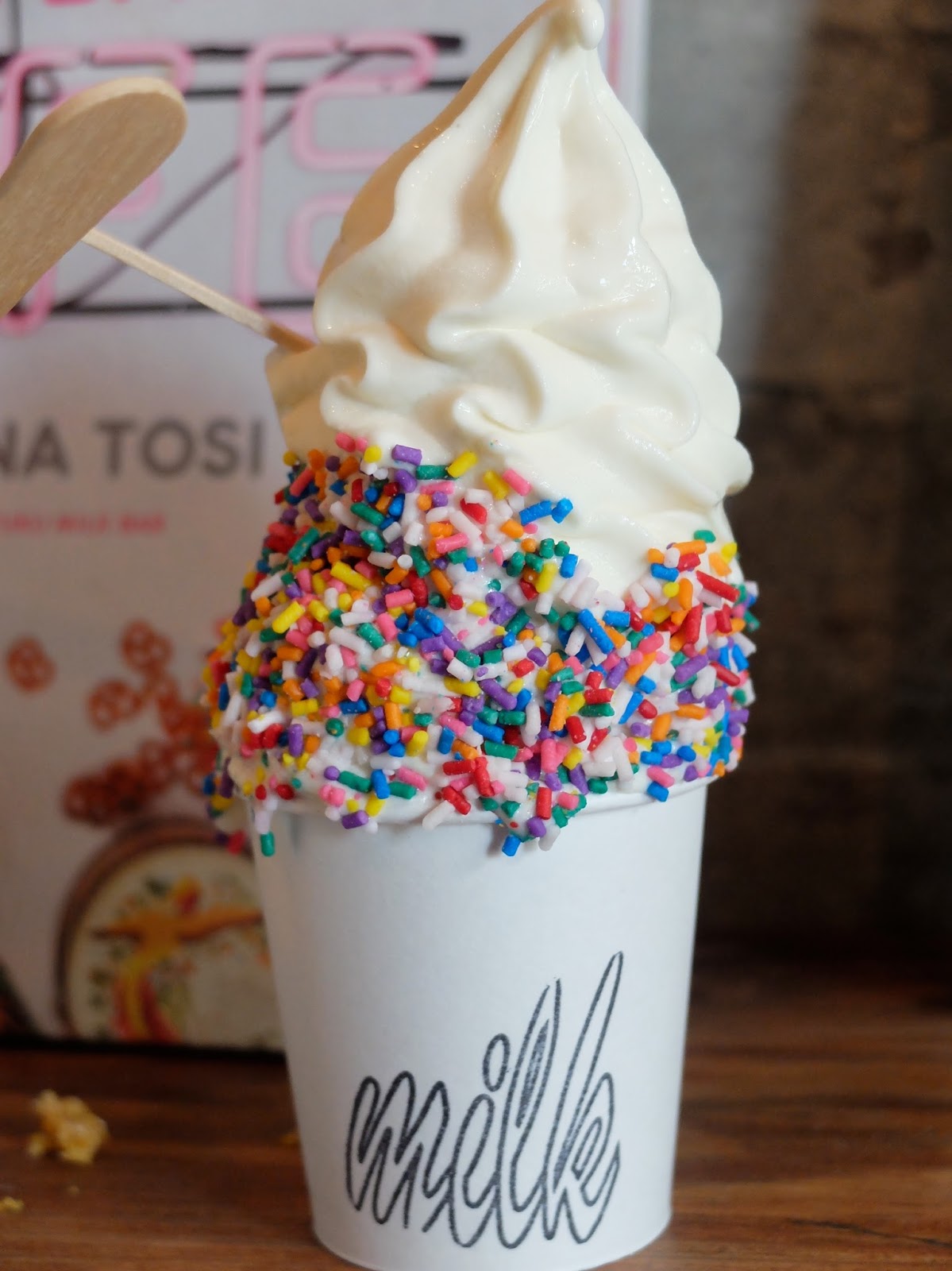 Honey & Ricotta Cereal Milk Soft Serve, Milk Bar