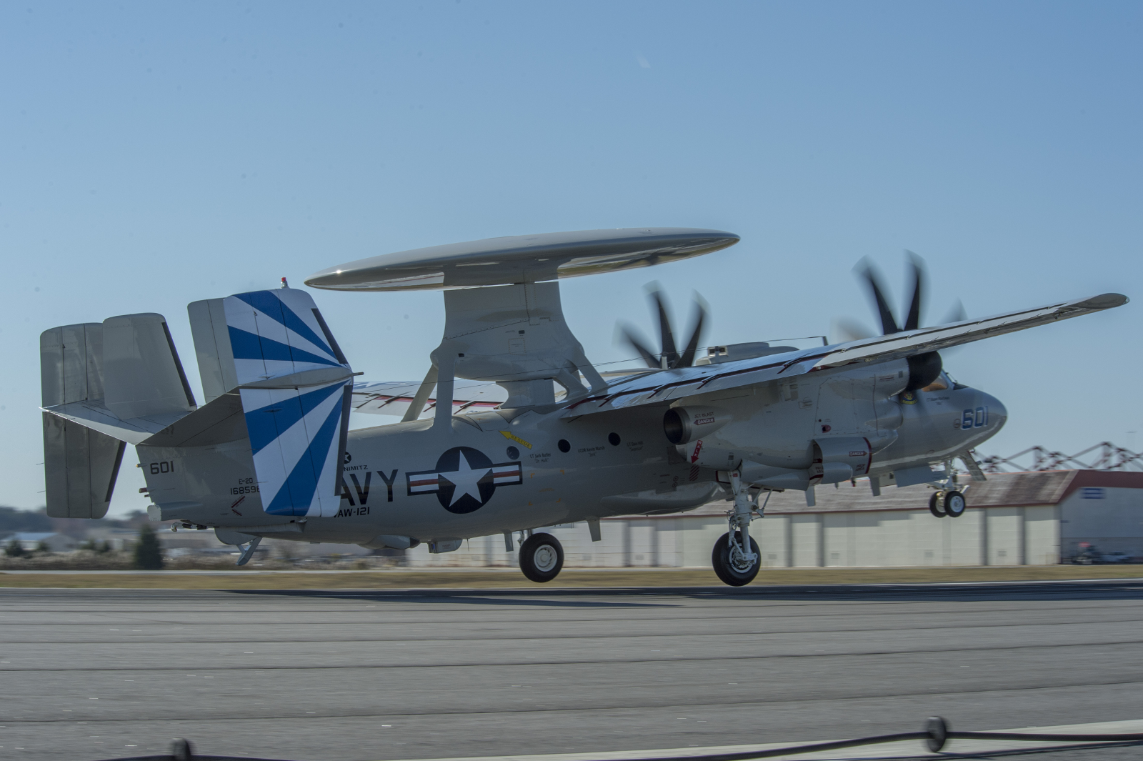 Naval Open Source INTelligence E2D Advanced Hawkeye aircraft launched