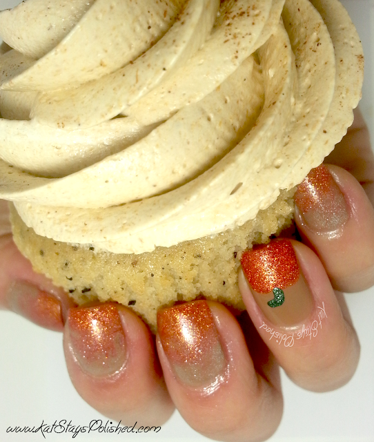 PSL Cupcakes and Nails - Pumpkin Spice Latte Cupcake & Nails