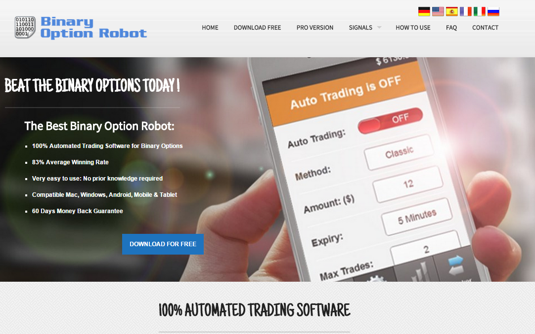 Stockpair binary options robot