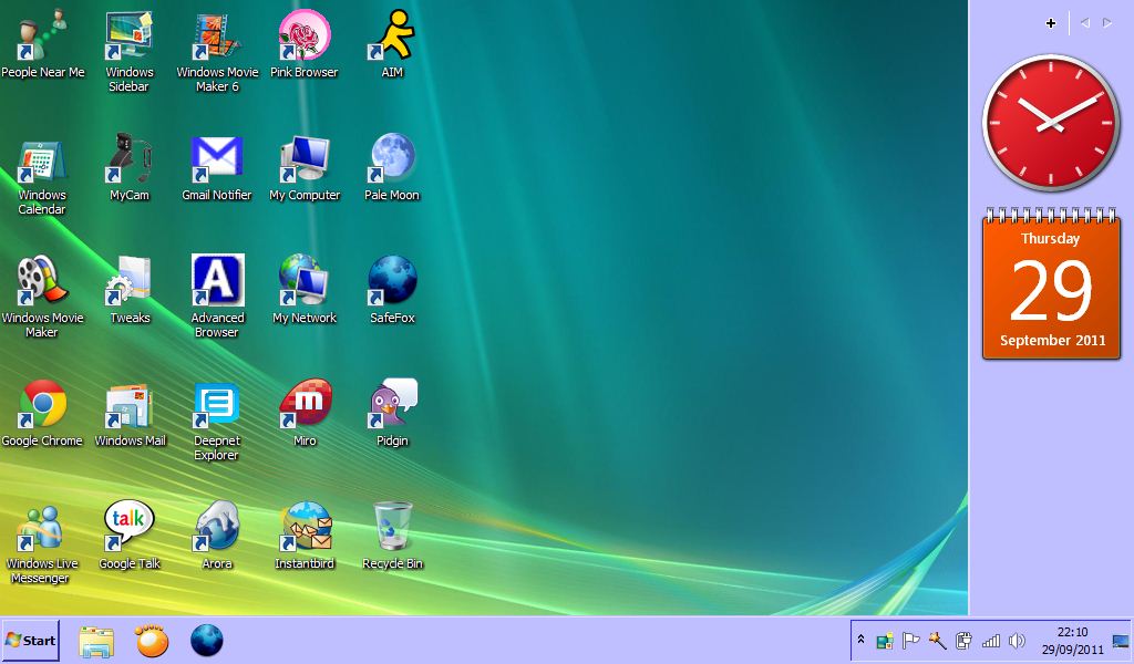 Vista Windows Sidebar