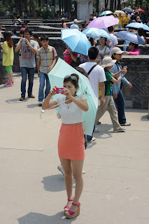 Chou mei girl at Yuanmingyuan or Old Summer Palace