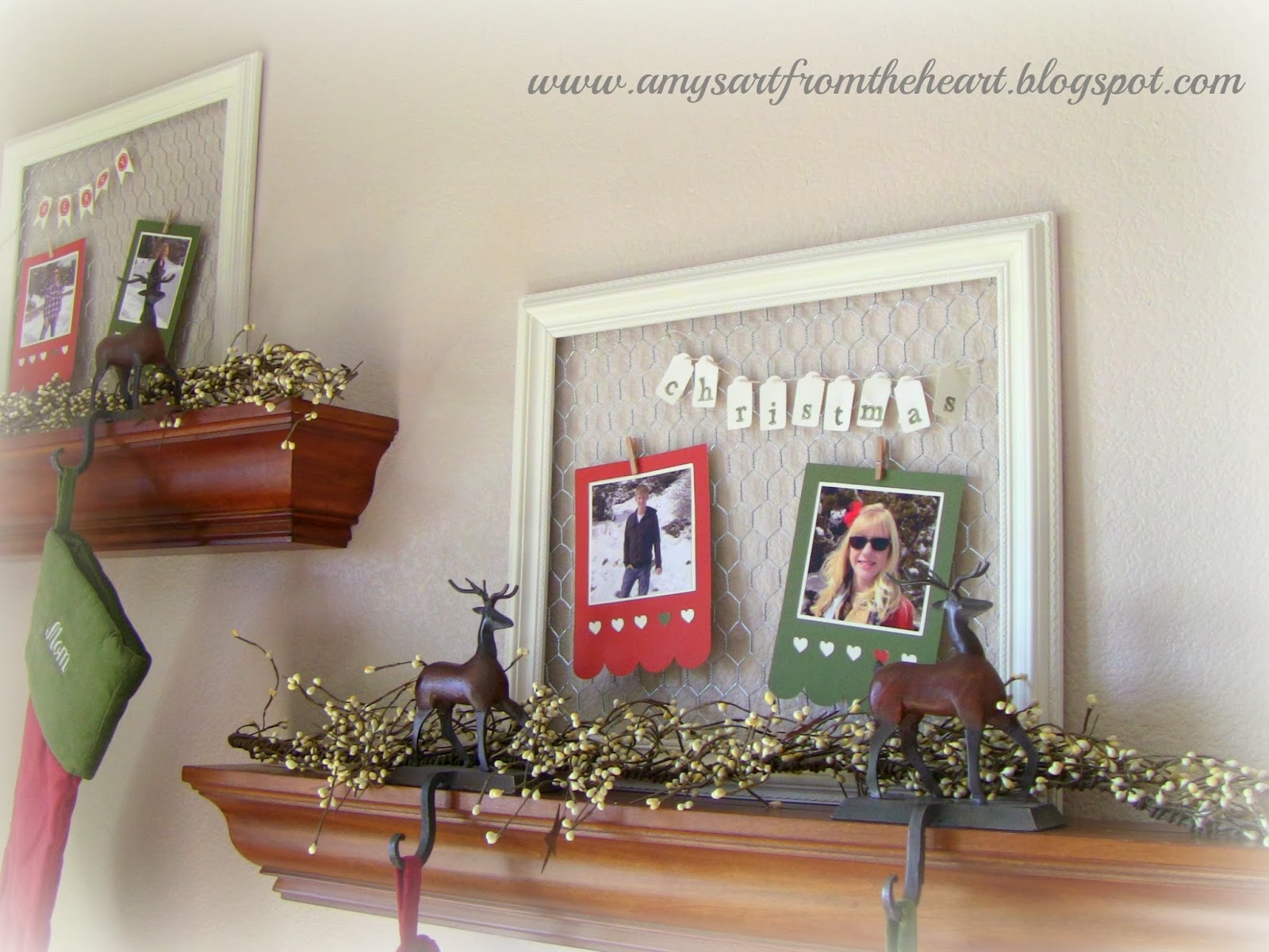 Amy's Art from the Heart: Holiday Frames